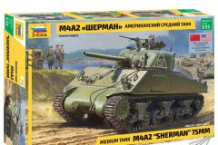 【红星 3702】新品：1/35 M4A2谢尔曼中型坦克75mm炮