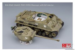 【麦田 RM-5042】1/35 美国M4A3 76W HVSS谢尔曼中型坦克官方成品照片更新