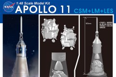 【威龙 11028】1/48  阿波罗11号 指挥/服务舱+登月舱+发射逃生系统预订单
