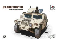 【T-MODEL TM7201】1/72 悍马M1114加装乌鸦II型自动武器站