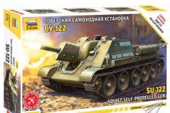 【红星 5043】新品：1/72 苏联SU-122自行火炮