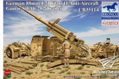 【威骏 CB35114】1/35 德国88毫米L71 Flak41型防空炮及Sd.Ah.202拖载车开盒评测