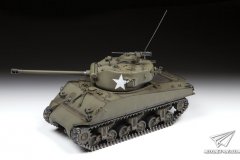 【红星 3676】1/35 谢尔曼 M4A3(76)坦克官方成品照片更新