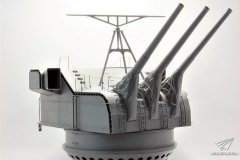 【三花 2144】1/35 大和战列舰3年式60口径15.5cm副炮素组评测