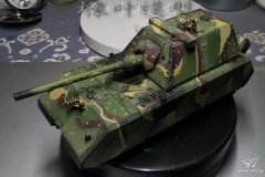 橡叶谈：黄蜂模型 1/72 德国 "鼠2型"超重型坦克(克虏伯炮塔) 制作、旧化