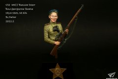 1/10 二战苏联女狙击手胸像——罗莎.沙妮娜