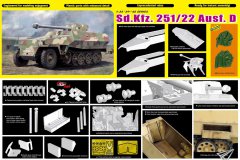 【威龙 6963】1/35 Sd.Kfz251/22半履带车D 7.5cm 反坦克炮型开盒评测