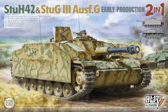 【三花  8009】新品：1/35 StuH42&三号突击炮G初期型2in1