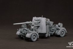 【边境 BT-013】1/35 德国FlaK36 88mm反坦克炮官方素组照片更新