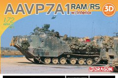 【威龙 7619】新品：1/72 美国AAVP7A1 RAM/RS两栖运兵车附内构
