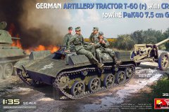 【MINIART 35395】新品：1/35 T-60(r)火炮牵引车&Pak40及乘员
