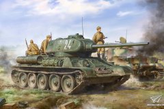 【边境 BT-027】新品：1/35 T-34/85 112工厂型