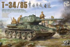 【边境 BT-027】1/35 T-34/85 112工厂型开盒评测