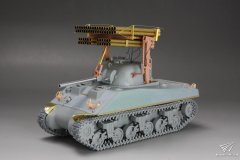 【蘭模型 LM35001&LM35002+威龙 6062】1/35 谢尔曼M4A2搭载T34风琴多管火箭炮素组展