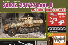 【威龙 6994】新品：1/35 Sd.Kfz.251/22半履带反坦克炮车D型 附＂猎鹰＂式红外夜视