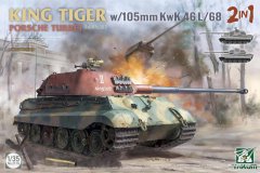 【TAKOM】新品：1/35 保时捷虎王&空壳追猎者&M29C