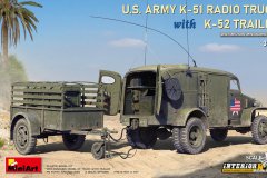 【MINIART 35418】新品：1/35 K-51无线电通讯车附K-52拖车