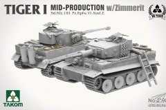 【TAKOM 2198】新品：1/35 虎式坦克中期型附防磁装甲