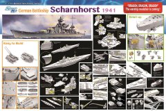 【威龙】1/350 沙恩霍斯特战列舰系列再版单