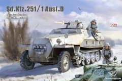 【雪人 SP-8001】新品：1/35 Sd.Kfz.251/1 D型半履带装甲运兵车后期型（全内构）