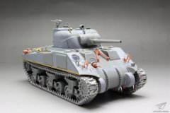 【蘭模型 35001】1/35 中国远征军M4A4谢尔曼坦克素组评测