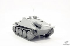 【TAKOM 2181】1/35 38(t)追猎者坦克歼击车指挥型附冬季履带素组评测