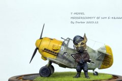 T-Model Q版BF109 E-4及狗狗飞行员