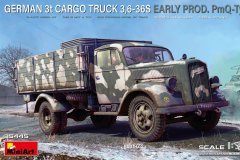 【MINIART 35445】新品：1/35 德国3吨货运卡车3,6-36S初期型