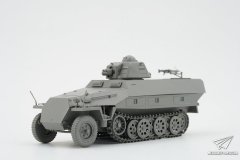 【边境】1/35 Sd.Kfz.251D附R35炮塔&M4A1中期型官方素组照片更新