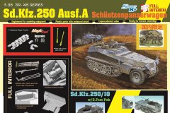 【威龙 6426】新品：1/35 Sd.Kfz.250半履带轻型装甲运兵车A型 (2合1) 精密版