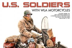 【MINIART 35422】新品：1/35 美国士兵和哈雷摩托车