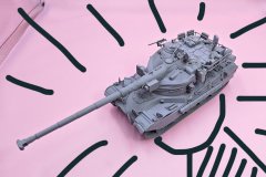 [重坦侠]新品：1/35 铁锤查理重型坦克（AMX-50B 3D皮肤版）树脂模型