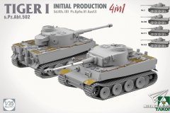 [TAKOM 2197]新品：1/35 虎式坦克极初期型502重装甲营4in1