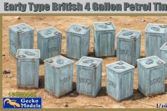 [壁虎 16GM0040]新品：1/16 英国4加仑油桶初期型