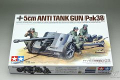 [田宫 35392]1/35 PAK38 5cm反坦克炮开盒评测