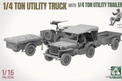[TAKOM 1026]新品：1/16 1/4吨多功能卡车附拖车