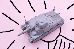 [重坦侠]新品：1/35 法国 索玛SAu40坦克歼击车 树脂模型