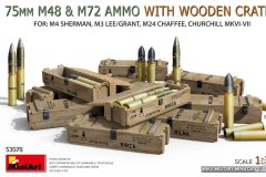 [MINIART 53078]新品：1/35 75mm M48 & M72 弹药和弹药箱