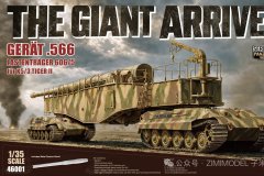 [梦威 46001]新品：1/35 566号设备 K5/3加农炮用606/5型重载运输车