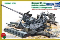 【威骏 CB35042】1/35 德国3.7cm FLAK36防空炮与拖车