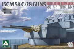 【三花 2147】1/35 15cm Sk C/28 俾斯麦 BbII StbII炮塔开盒评测