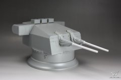 【三花 2147】1/35 15cm Sk C/28 俾斯麦 BbII StbII炮塔素组评测