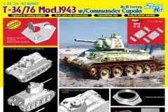 【威龙 6621】1/35 T-34/76坦克1943年型附车长指挥塔112厂开盒评测