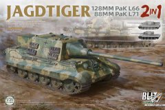 【三花 8008】1/35 猎虎重型坦克歼击车 128mm Pak L66/88mm Pak L71 2in1