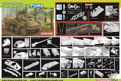 【威龙 6943】1/35 Sd.Kfz.234/2 美洲狮8轮重型装甲侦察车开盒评测