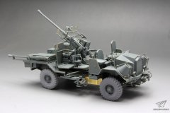 【迅雷 35209】1/35 莫里斯C9B卡车附博福斯高射炮素组测评