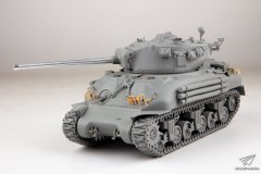 [边境 BT-046]1/35 谢尔曼 M4A1 76W中型坦克素组评测